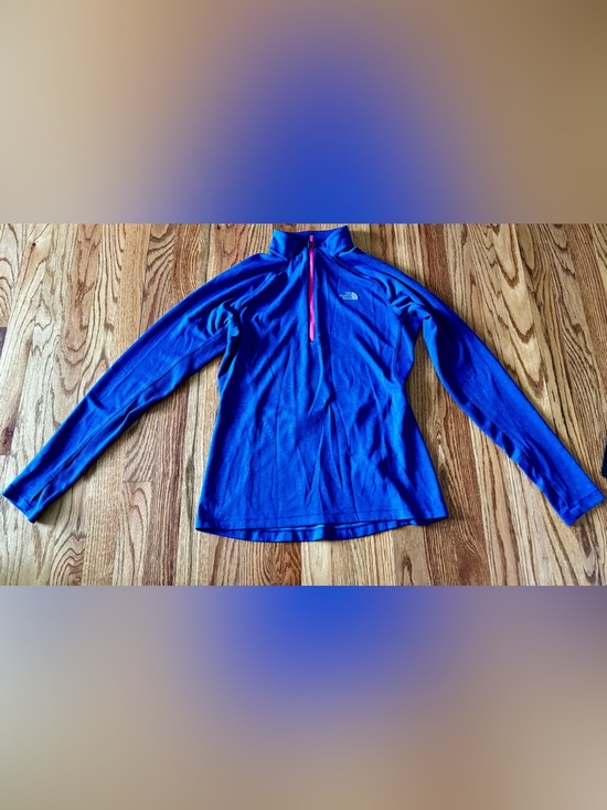 The North Face Tops - The North Face Royal Blue Women's Pullover with Yellow Logo